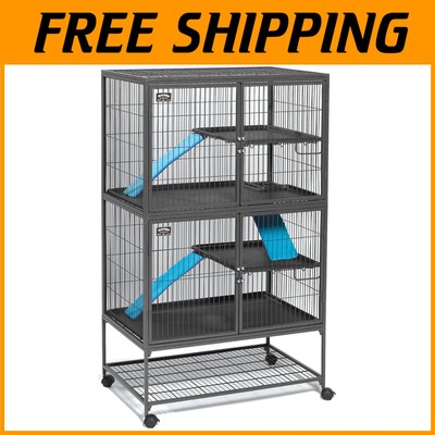 Ferret Nation Double Unit Cage - Spacious Living for Ferrets
