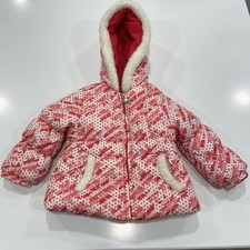 London Fog Girls Pink Snowflake Coat Size 2T