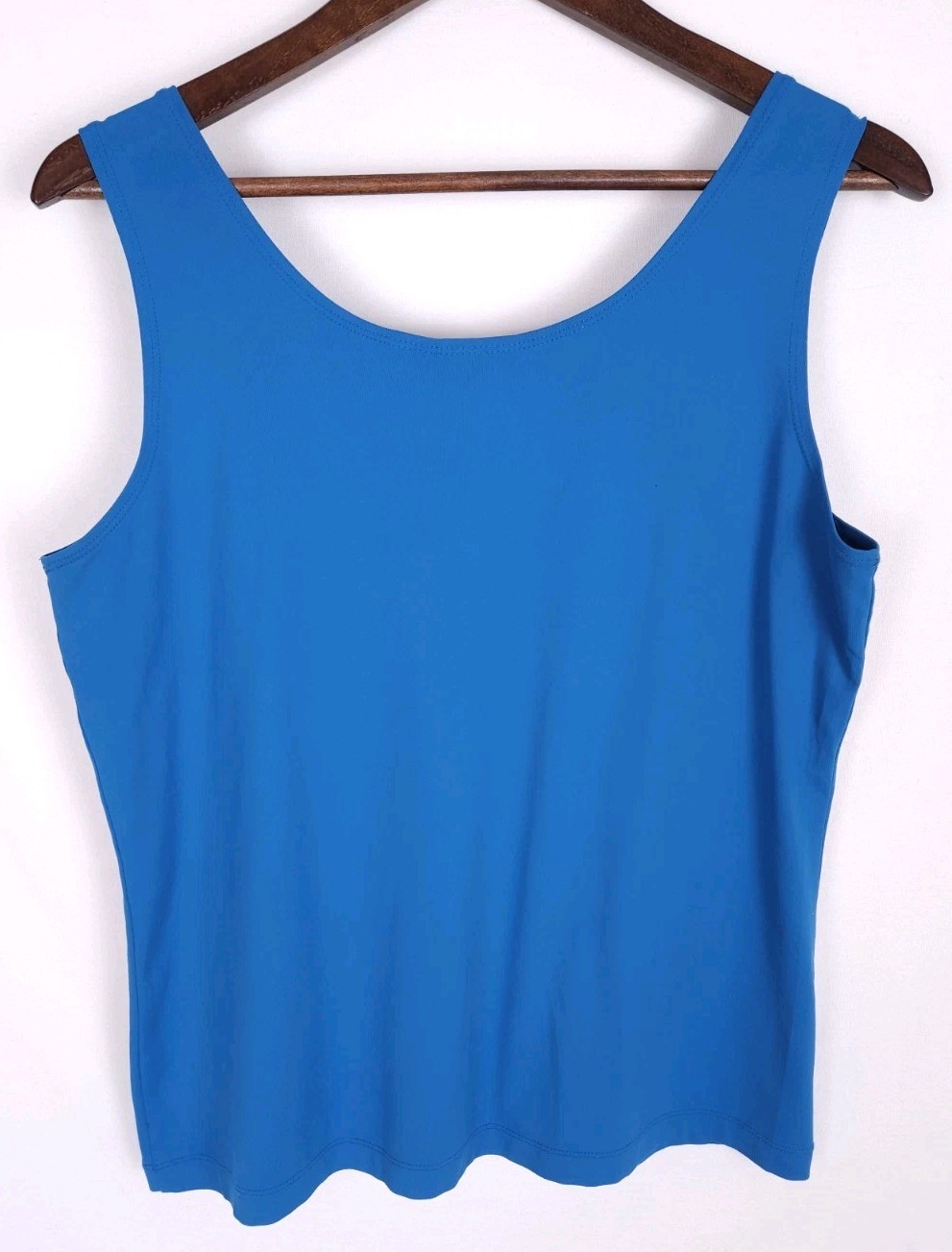 Chico's Blue Microfiber Knit Basic Sleeveless Sco… - image 4