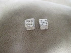 Pair Civil War DICE carved from lead Bullets-Dug Eggbend, Louisiana Camp relics