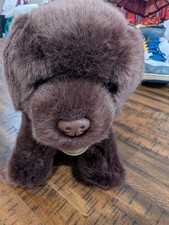 Aurora Miyoni Tots Chocolate Brown Lab Plush Stuffed Dog 8 Labrador Puppy