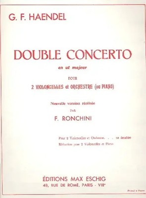 Concerto 2 Violoncelles-Piano (Ronchini) | Georg Friedrich Händel | Partitur