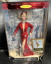 Marilyn Monroe Gentlemen Prefer Blondes Barbie Doll 1997 Mattel 17452 Red Dress
