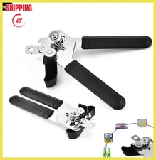 Commercial Can Opener Hand Crank Can Opener Easy Manual Heavy Duty With Knob USA