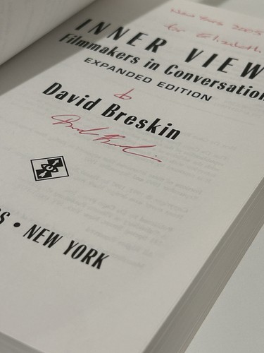 INNER VIEWS FILMMAKERS IN CONVERSATION / DAVID BRESKIN / SIGNED 1997 PB EXP ED - Picture 3 of 8