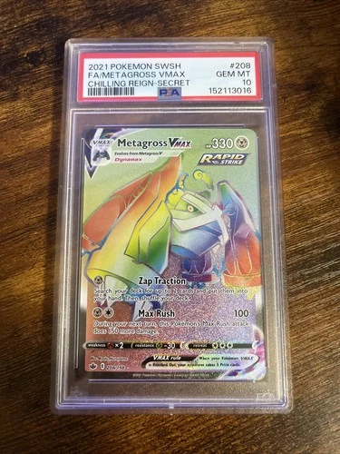 2021 Metagross vmax 208/198 psa 10