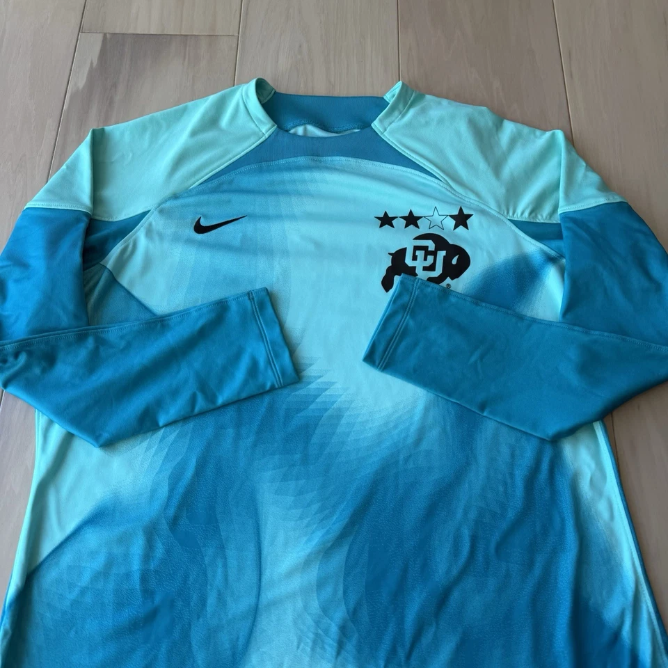 Colorado Buffaloes Goalkeeper Jersey Women's XL Teal NCAA Soccer Nike NWT - Image 4 of 4