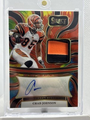 2024 Panini Select Chad Johnson Ocho Cinco Tie Dye Patch Auto Bengals /25