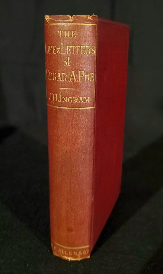 1886 ~ Edgar Allan Poe His Life Letters & Opinions Fine Bindings First Edition - Image 2 of 4