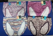 4 Pcs Vanity Fair Illumination 13108 HI-CUT Brief Mixed PRINTS Sz 6 7 8 9 10