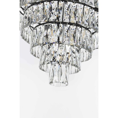Elegant Lighting 1060D36BK Josephine Chandelier Black - Picture 4 of 8