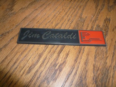 Jim Cataldi Dealership Emblem Logo Tag Adv Car Nameplate Dealer