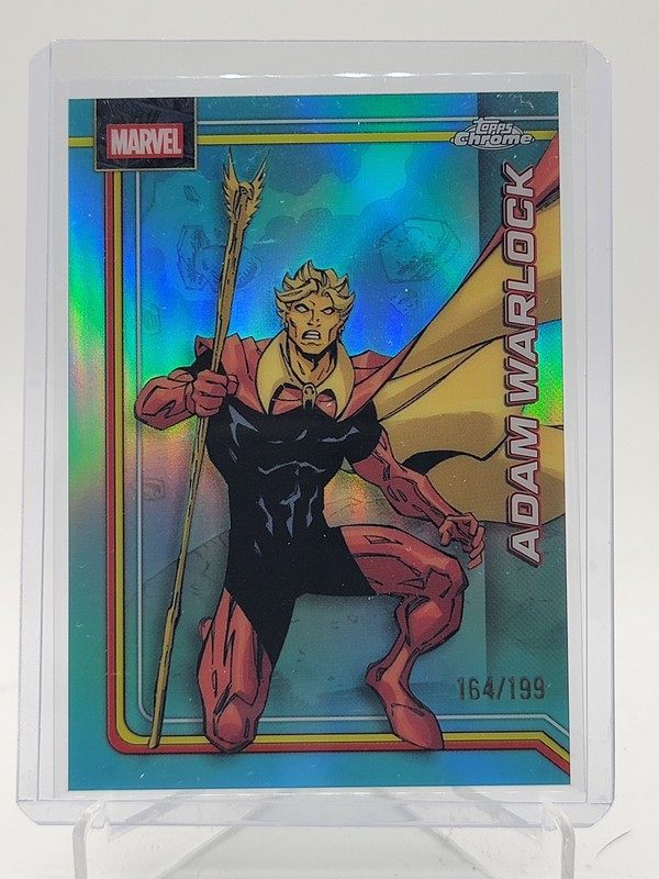 ADAM WARLOCK 2026 TOPPS CHROME MARVEL COMICS AQUA REFRACTOR #002 /199 Q6262