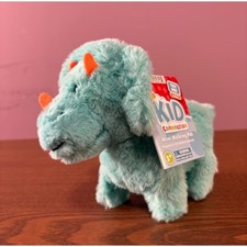 Kid Connection Mini Walking Dino Teal Triceratops Plush Toy NEW