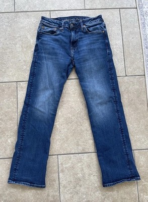 American Eagle Airflex+ Bootcut Stretch Jeans Medium Wash Blue Denim Men 28x30