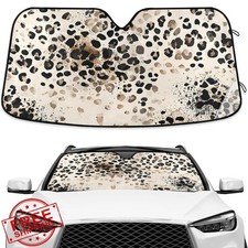 ALAZA Leopard Windshield Sunshade Truck SUV