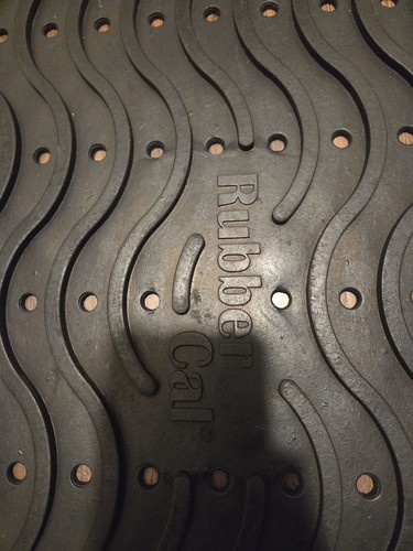 Rubber-Cal Dura-Scraper Wave 24 in. x 36 in. Black Rubber Door Mat - Picture 3 of 4