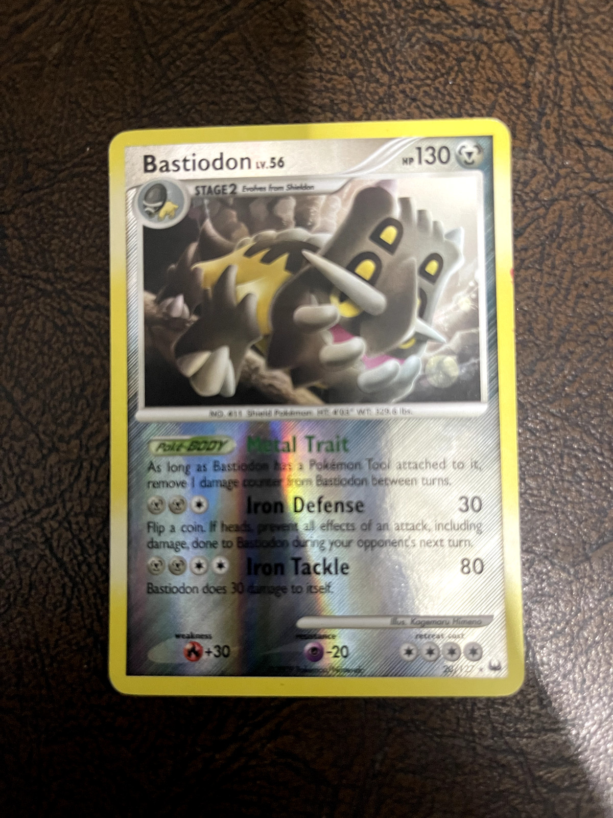 Bastiodon 20/127 Reverse Holo Platinum Base Set Pokemon TCG 2009 LP