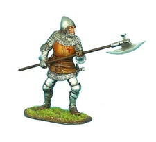 MED008 English Man-at-Arms with Halberd. By First Legion Ltd