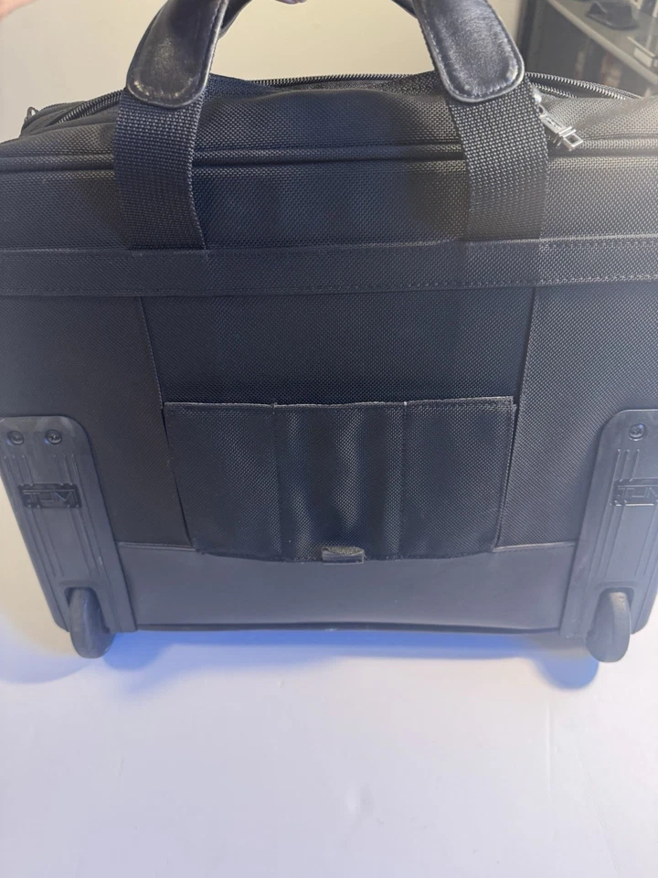 Tumi Ballistic Alpha Expanding Rolling Travel Carry On Business Briefcase Wheels - Image 4 of 4