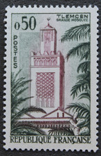 Timbre - FRANCE - Grande mosquée - TLEMCEN - 1960 - Neuf ** - YT1238