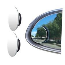 Blind Spot Car Mirror, 2" HD Glass Wide Angle Convex Mirror with Round