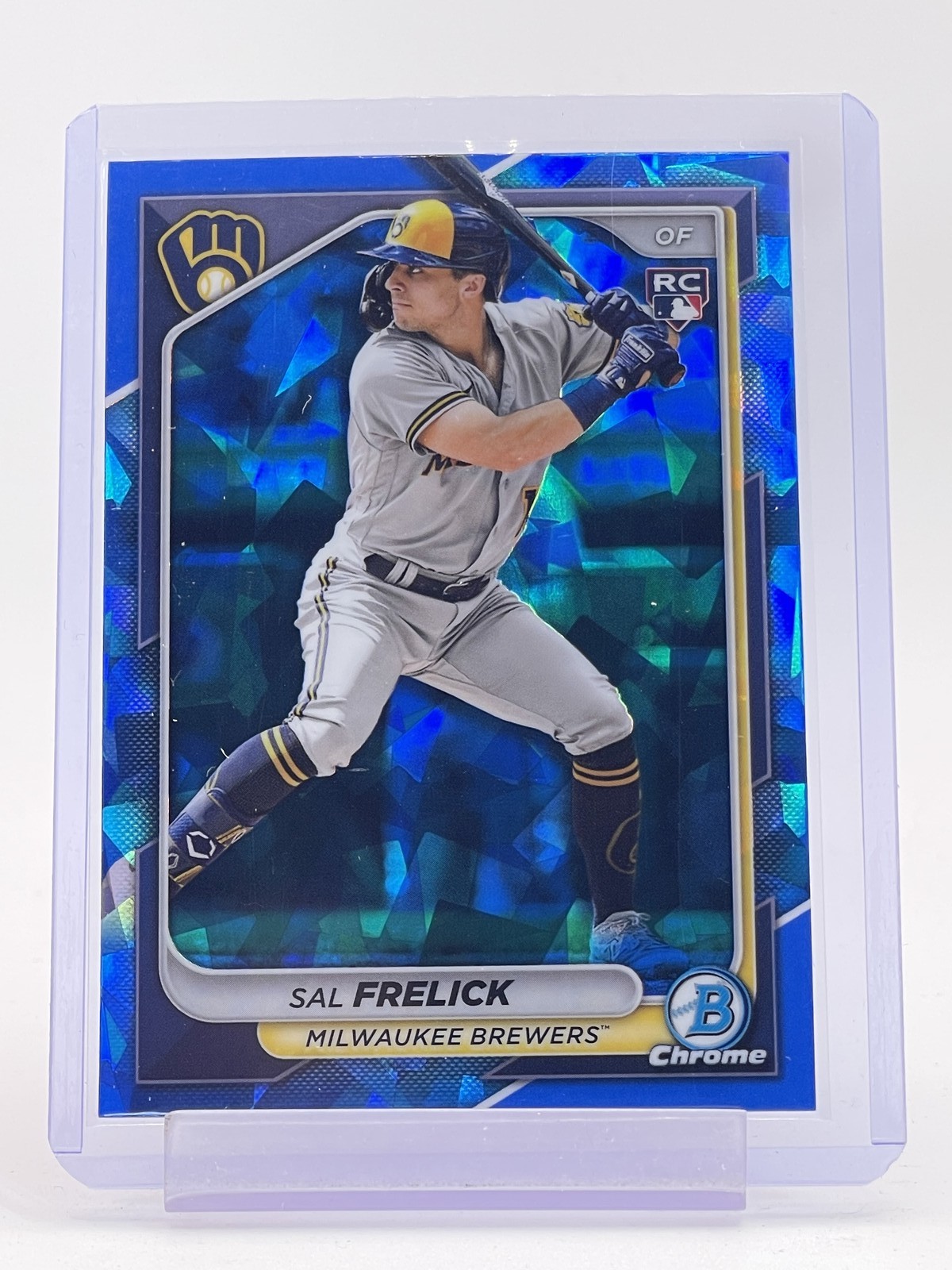 SAL FRELICK 2024 BOWMAN CHROME SAPPHIRE ROOKIE #23 BREWERS Q3249