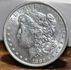 1882-O Morgan Silver Dollar Coin, Choice BU