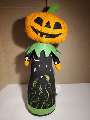 2019 Target HYDE & EEK Jack O Lantern Pumpkin Man Halloween Stuffed Bottom Heavy