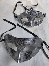 Masquerade Mask for Two Mardi Gras Decorations Venetian Masks Cosplay Halloween
