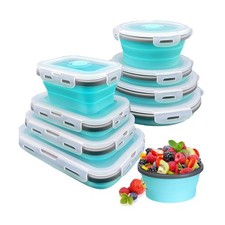 8 Collapsible Food Storage Containers With Lids, Rv Collapsible Bow... Fast Ship