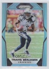 2017 Panini Prizm Light Blue Prizm 185/199 Travis Benjamin #199 1by