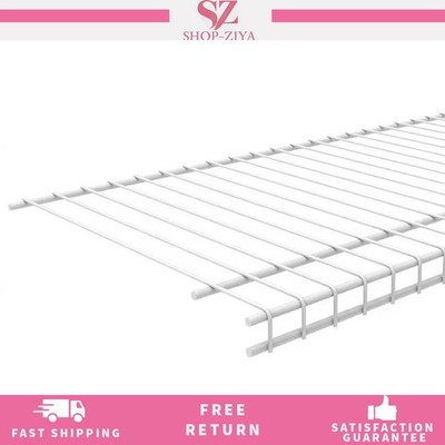 Superslide 72 In. L X 12 In. D White Wire Closet Shelf