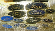 Lot Of 14 Genuine Ford Blue Oval Emblems Various Sizes 80s 90s