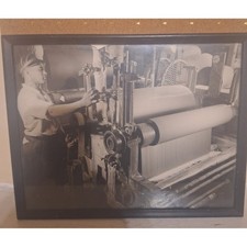 Vintage Framed Photograph Torkel Korling 8 17 42 Till Dyeing Industry