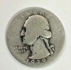 1939-D Washington Silver Quarter