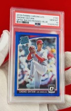 2018 Panini Chronicles #180 Shohei Ohtani Optic Rated Rookies Blue /149 PSA 10