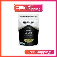 Terrasoul Superfoods Organic Dry-Roasted Salted Pumpkin Seeds (Pepitas), 16oz –  18.31 per gallon