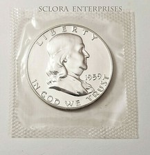 1959 P Ben Franklin Half Dollar *UNCIRCULATED*  *90% SILVER PROOF* 