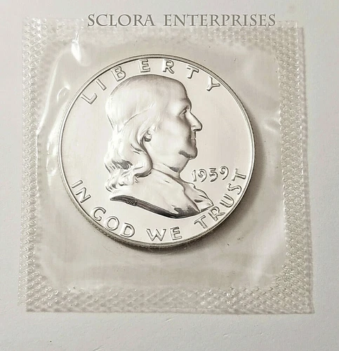 1959 P Ben Franklin Half Dollar *UNCIRCULATED*  *90% SILVER PROOF*