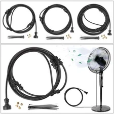 Outdoor Fan Misting Kits Mist Cooling System Water Mister Spray Fan Mister Tool