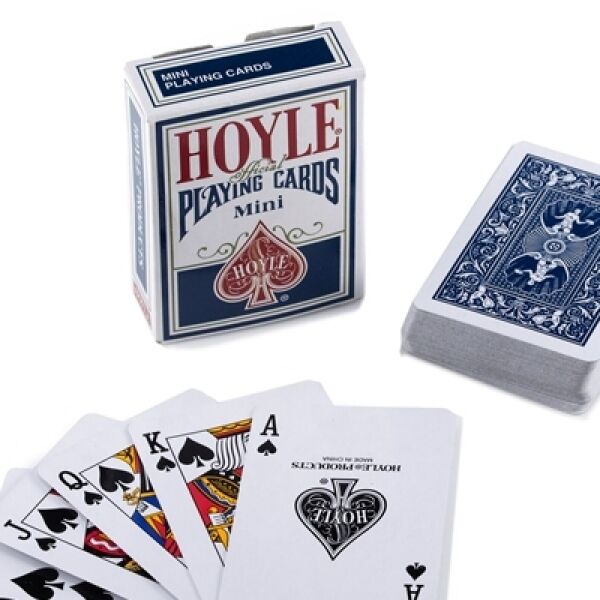 2 (Due) Mazzi MINI carte HOYLE colore BLU giochi di prestigio trucchi magia