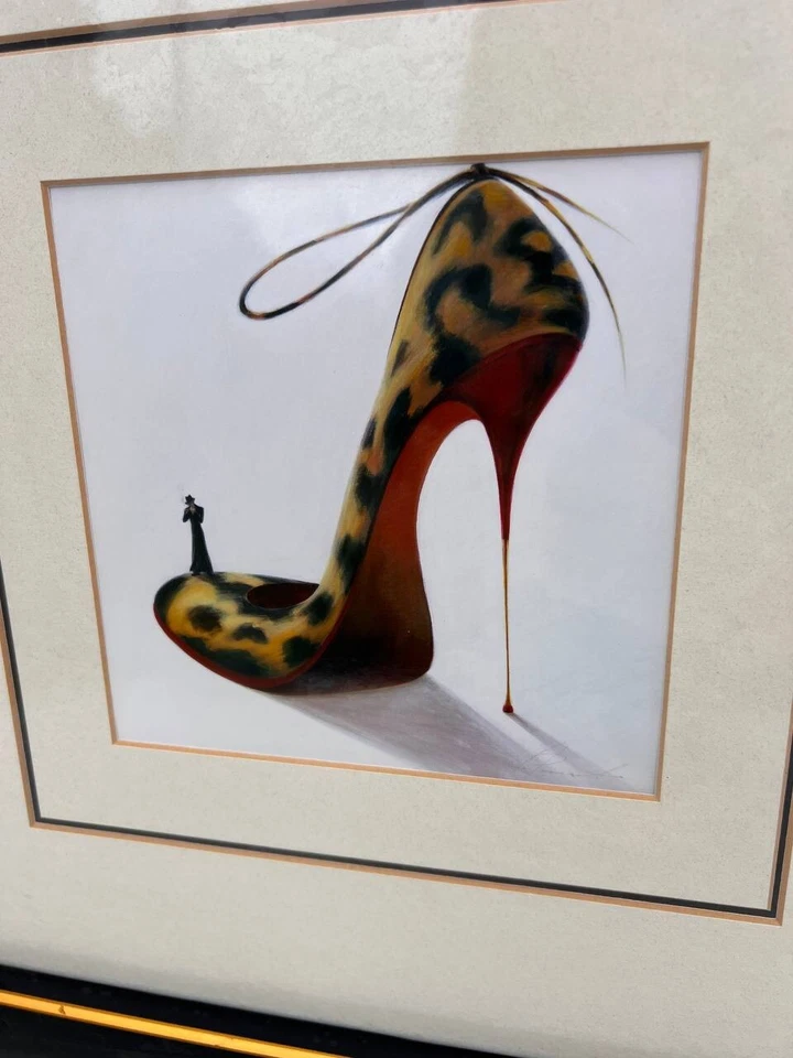 Arte enmarcado tacón alto por Inna Panasenko arte moderno impresión 14x14" Foto 2 de 4