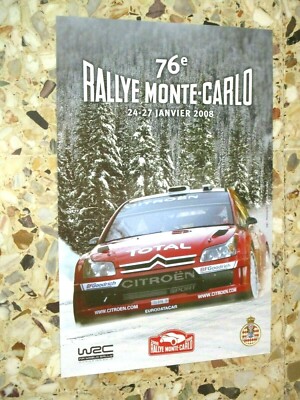AFFICHE ORIGINALE 81 eme RALLYE MONTE CARLO 2013 WORLD RALLY ACM LOEB ELENA