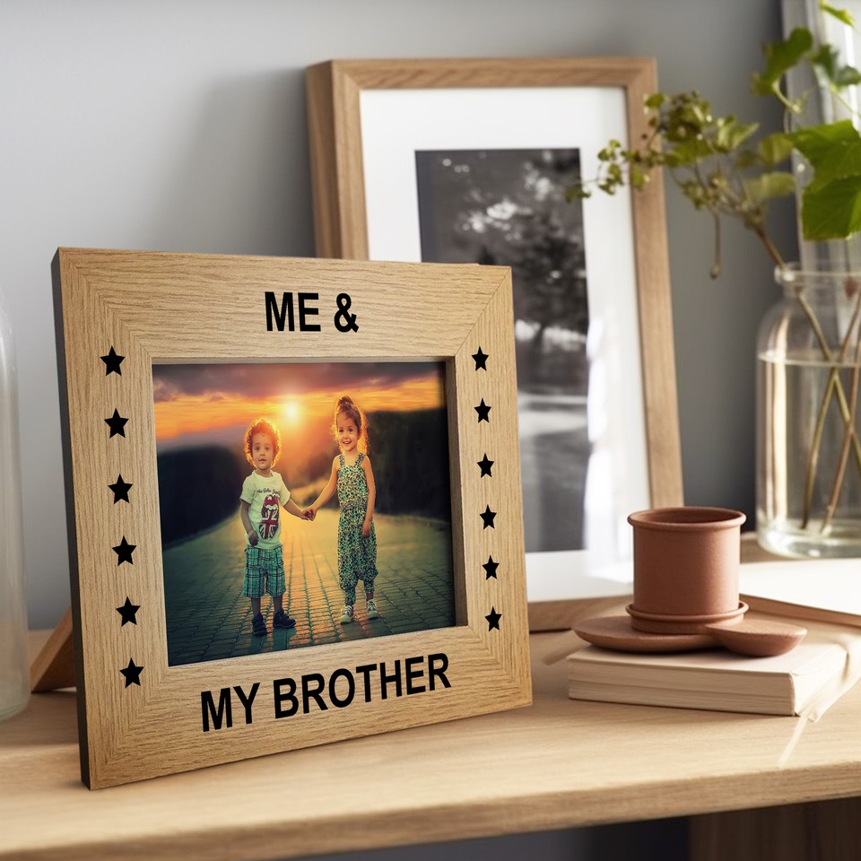 Gift For Brother Sister Wood Photo Frame Sister Frame Brother Frame ...