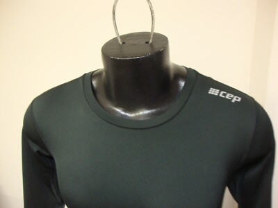 CEP Men's Long Sleeve Running Black Reflective Cold Gear Training Shirt sz M