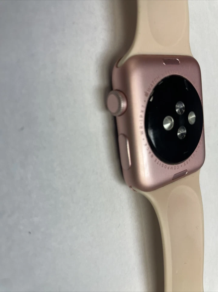 Apple Aluminium Case Sport Band 42mm Smartwatch - Rose Gold Cracked Locked - Image 4 of 4