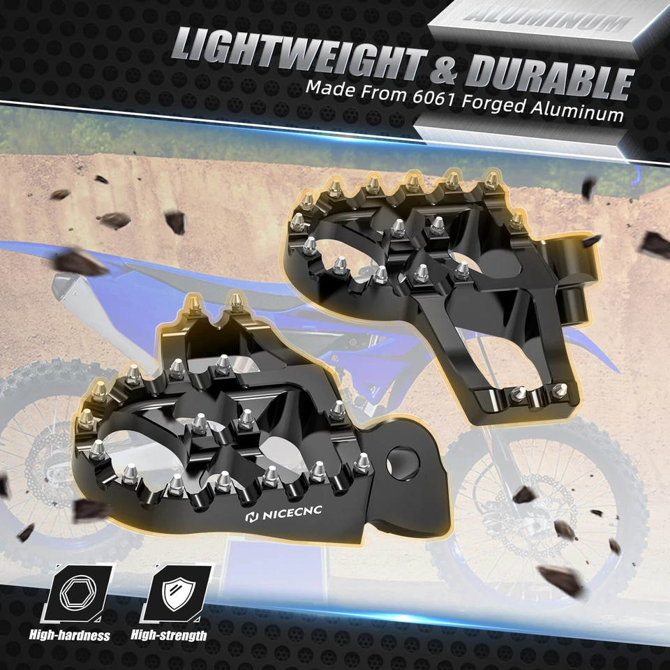 NICECNC Extender Foot Pegs Footrests For Yamaha YZ125X 250X 250F 450FX 2017-2023 — 第 3/4 张图片