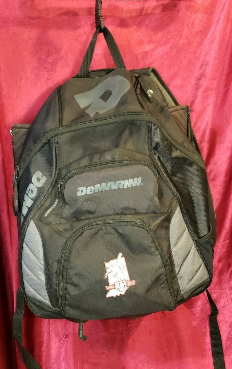 DeMarini Voodoo Baseball Softball Backpack Bat Equipment Bag Black Gray  (c2)