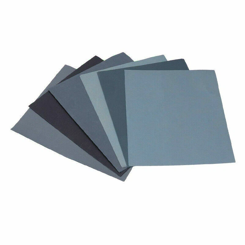 Papier à poncer carrosserie abrasif à l' eau 230x280 grain au choix ponçage